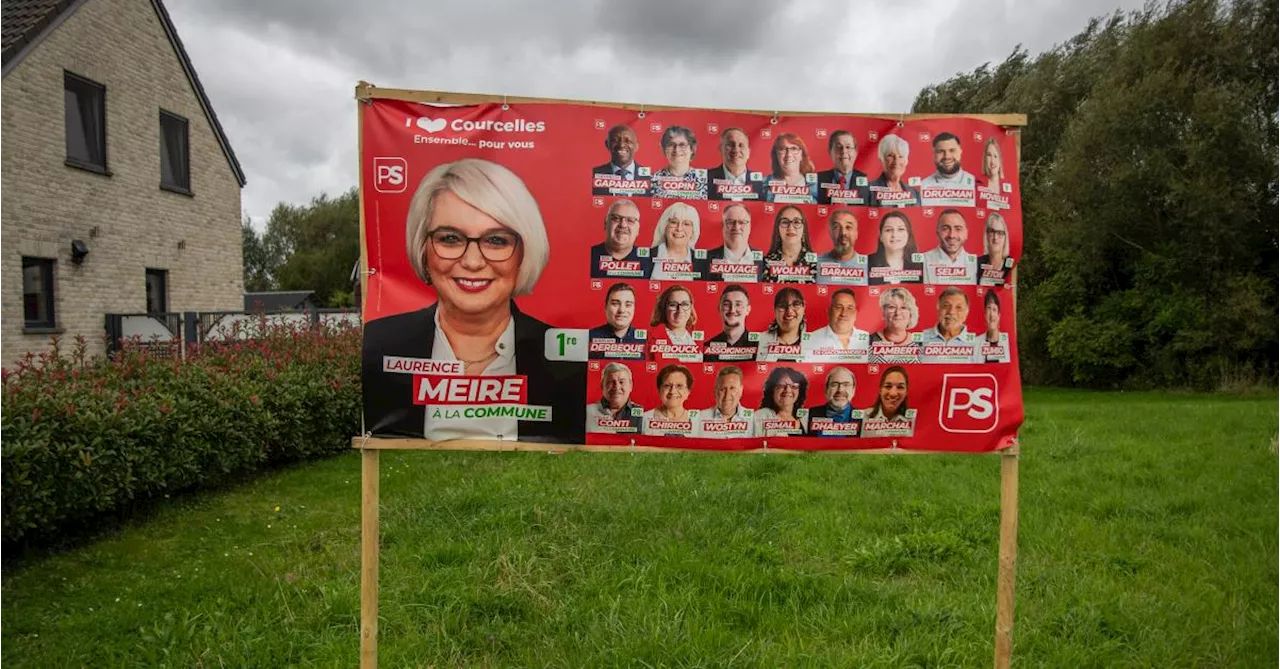 La « guerre » des affiches électorales sévit à Courcelles : vols, dégradations, débordements, arrachages