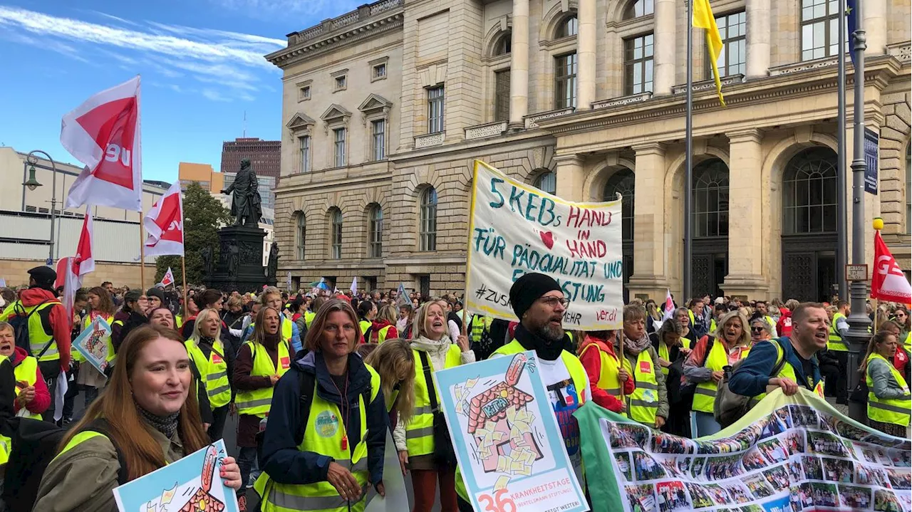 Showdown zum Berliner Kita-Streik: Arbeitsgericht verhandelt am Nachmittag Eilantrag des Senats