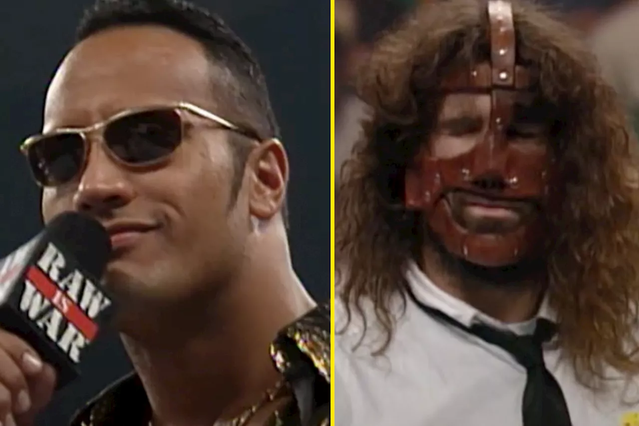 The Rock and Mankind made WWE history 25 years ago in hilarious segment during peak of Attitude Era...