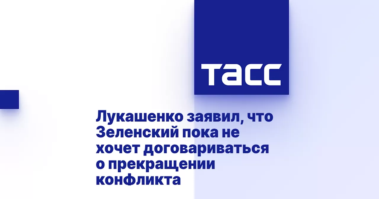 Лукашенко заявил, что Зеленский пока не хочет договариваться о прекращении конфликта