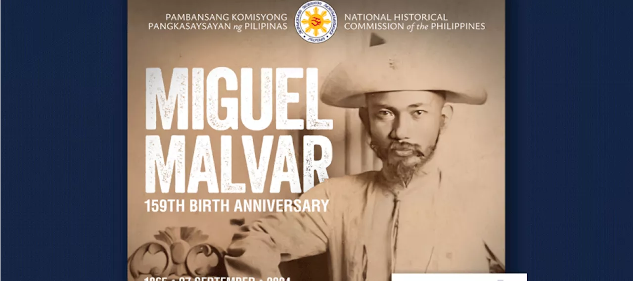 Commemoration of the 159th birth anniversary of General Miguel Malvar