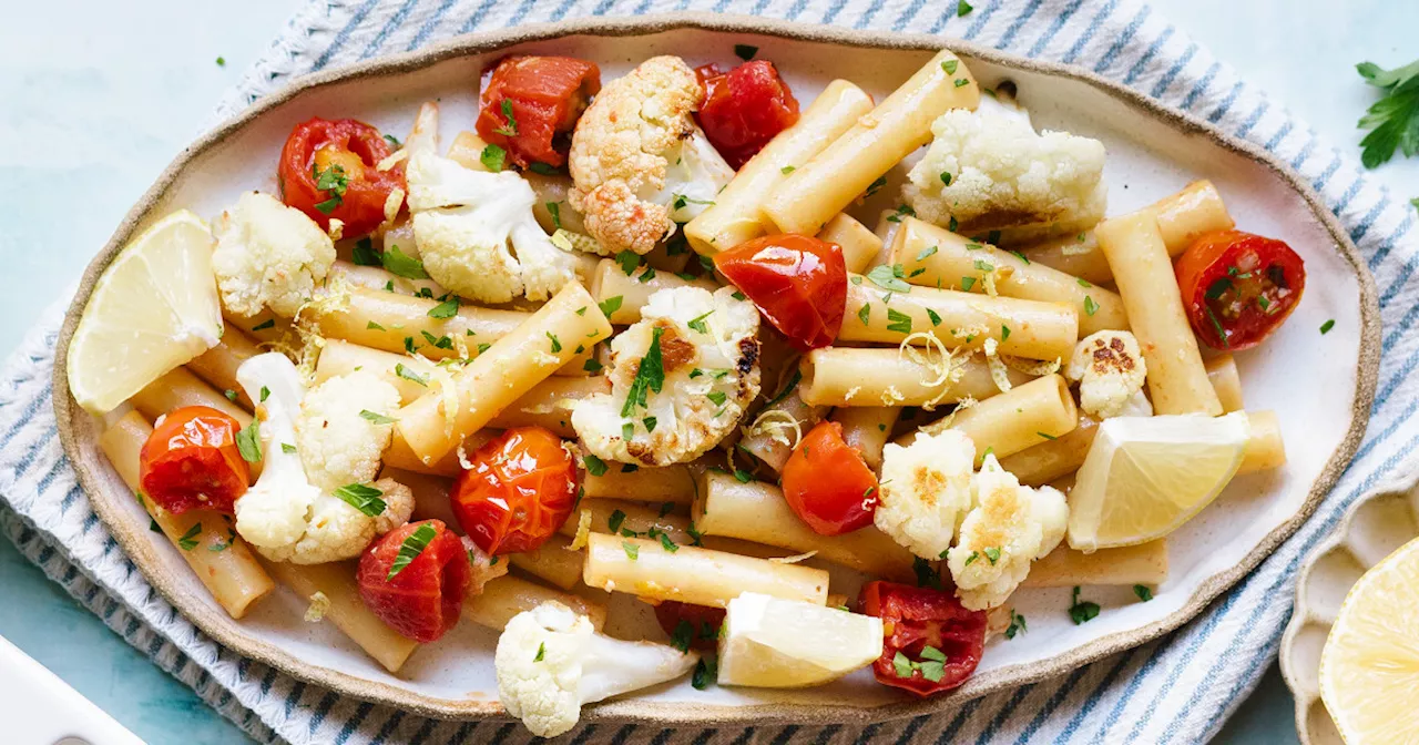 Ziti with Crispy Cauliflower, Cherry Tomatoes and Lemon