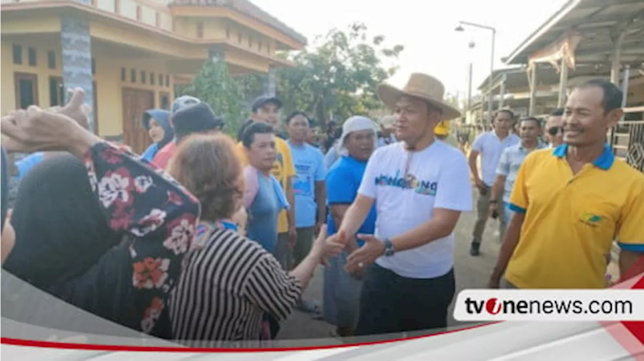 Penampilan Nyentrik Ala Koboi, Bambang Hermanto Saat Berkampanye di Indramayu Punya Misi 1.001 Titik Kunjungan