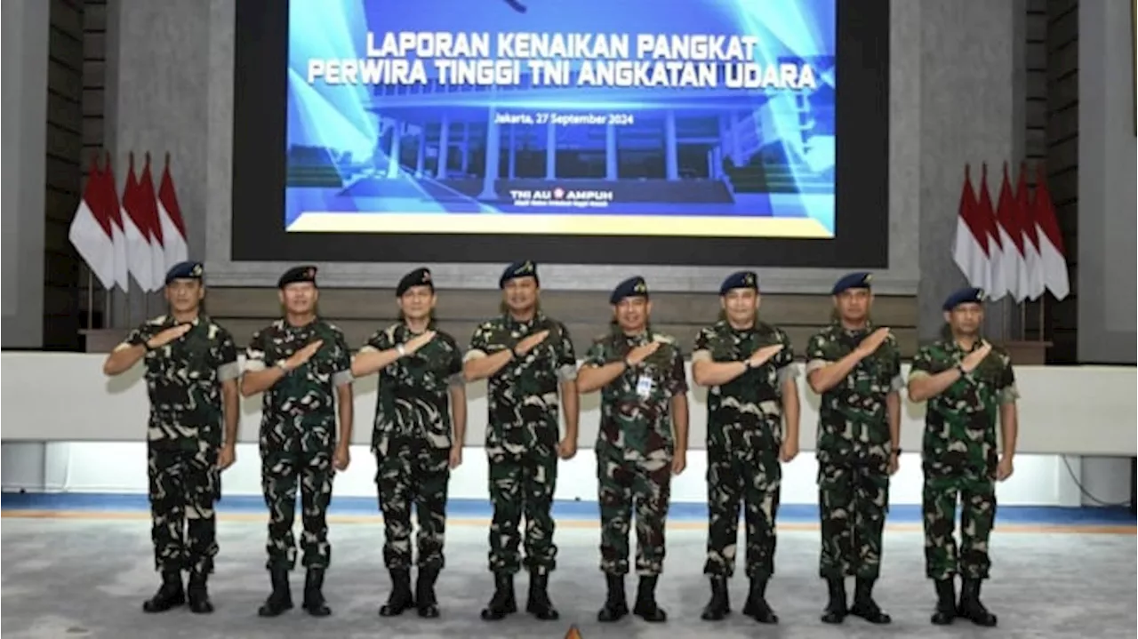 6 Pati TNI AU Naik Pangkat Satu Tingkat Lebih Tinggi, Ini Daftar Namanya