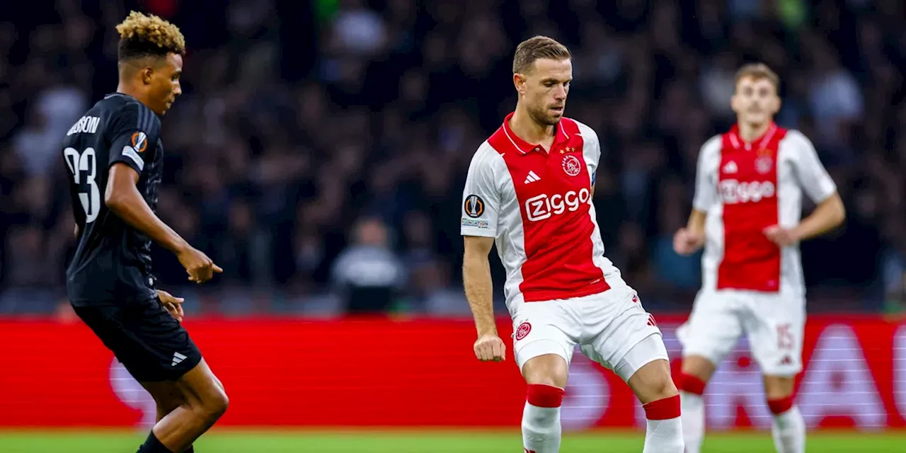 Henderson toont frustratie richting Traoré tijdens Ajax-Besiktas