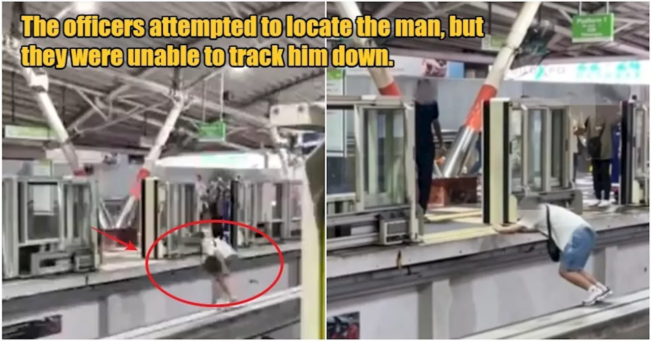 Police on the Hunt for Man Seen Jumping onto Bukit Bintang Monorail Tracks Allegedly to Get to Other Side