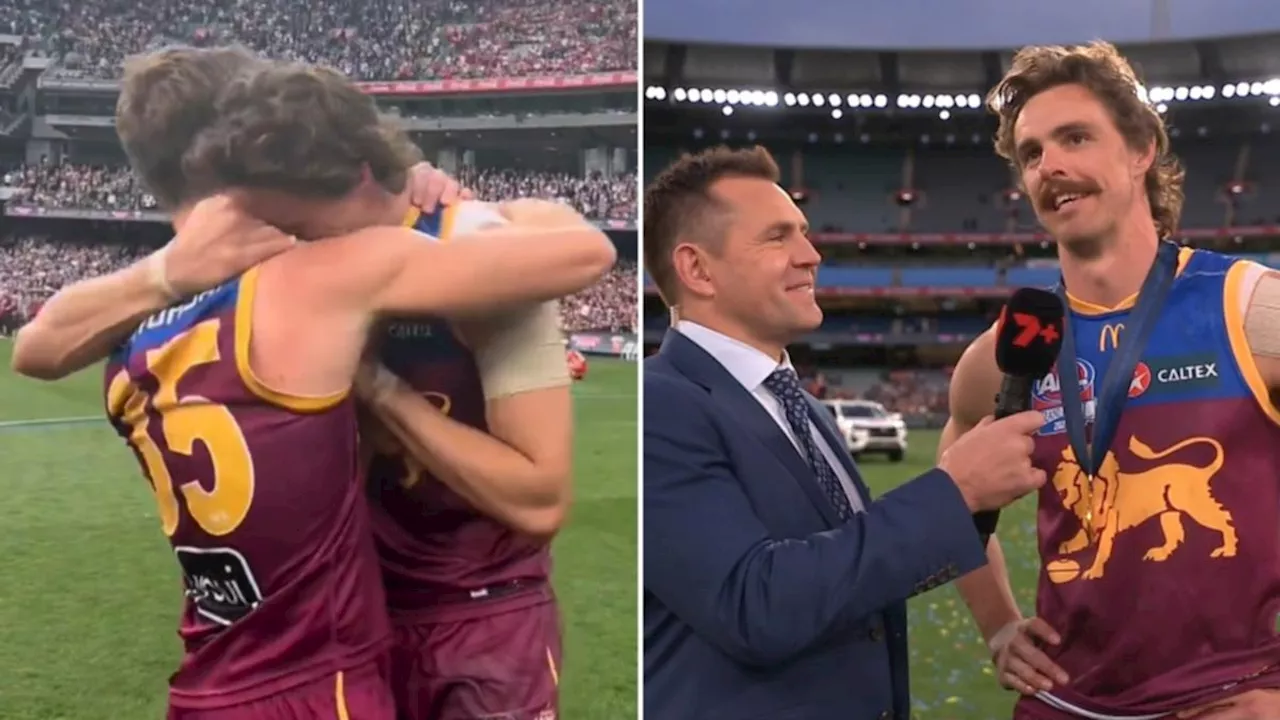 Joe Daniher soaks up ‘beautiful’ premiership moment after AFL grand final