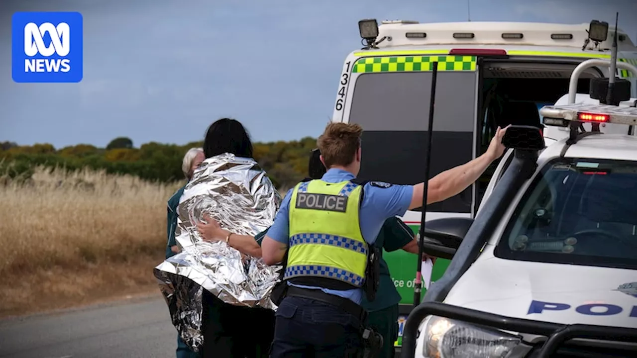 Four people rescued after boat capsizes off WA coast near Kalbarri