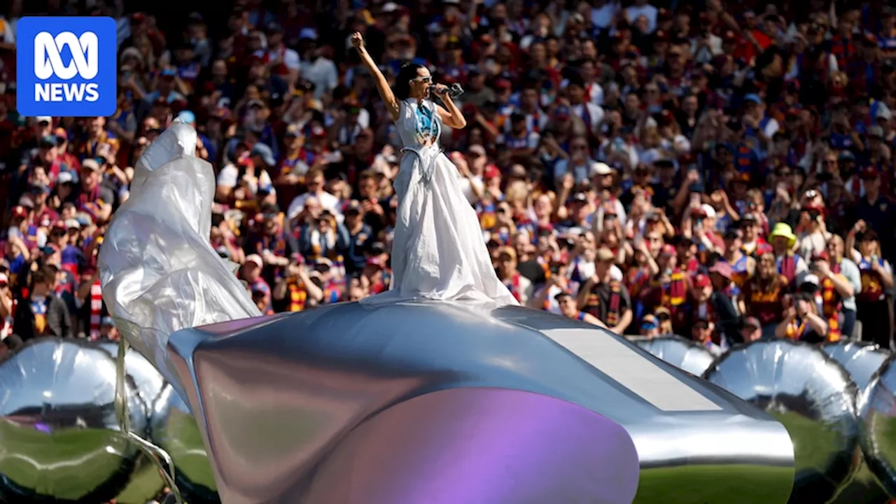 Katy Perry delivers stream of hit songs at MCG in AFL grand final spectacular