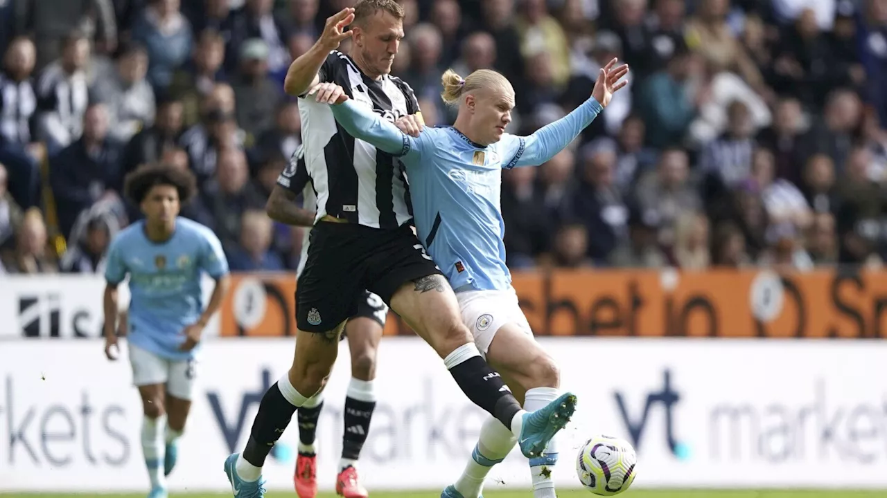 Haaland finally kept scoreless in Premier League as Man City held to a 1-1 draw at Newcastle