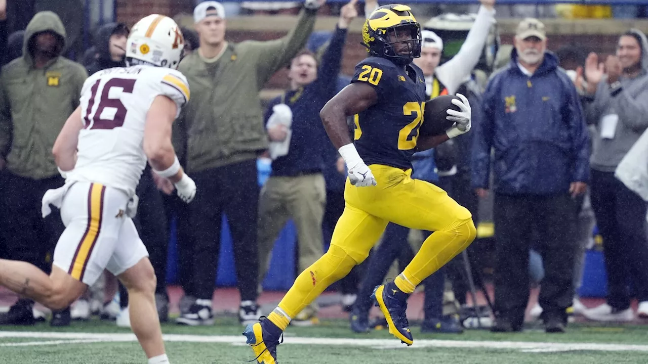 No. 12 Michigan holds off Minnesota in 4th quarter to win 27-24 and retain Little Brown Jug