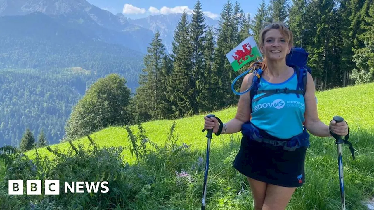 Pancreatic cancer: Newport woman's Alps trek after holiday agony