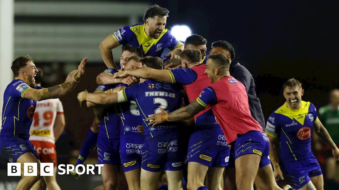 Super League: Warrington Wolves 23-22 St Helens