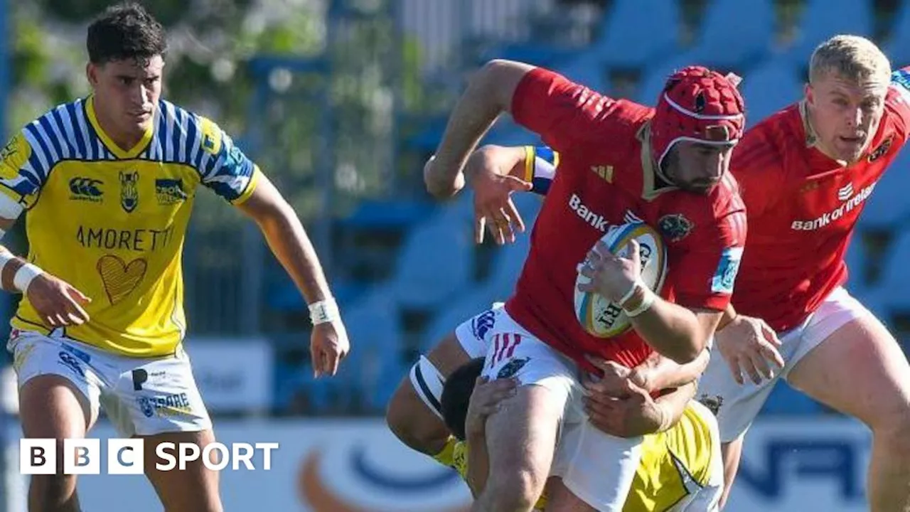 United Rugby Championship: Zebre 42-33 Munster - Italian side secure shock win