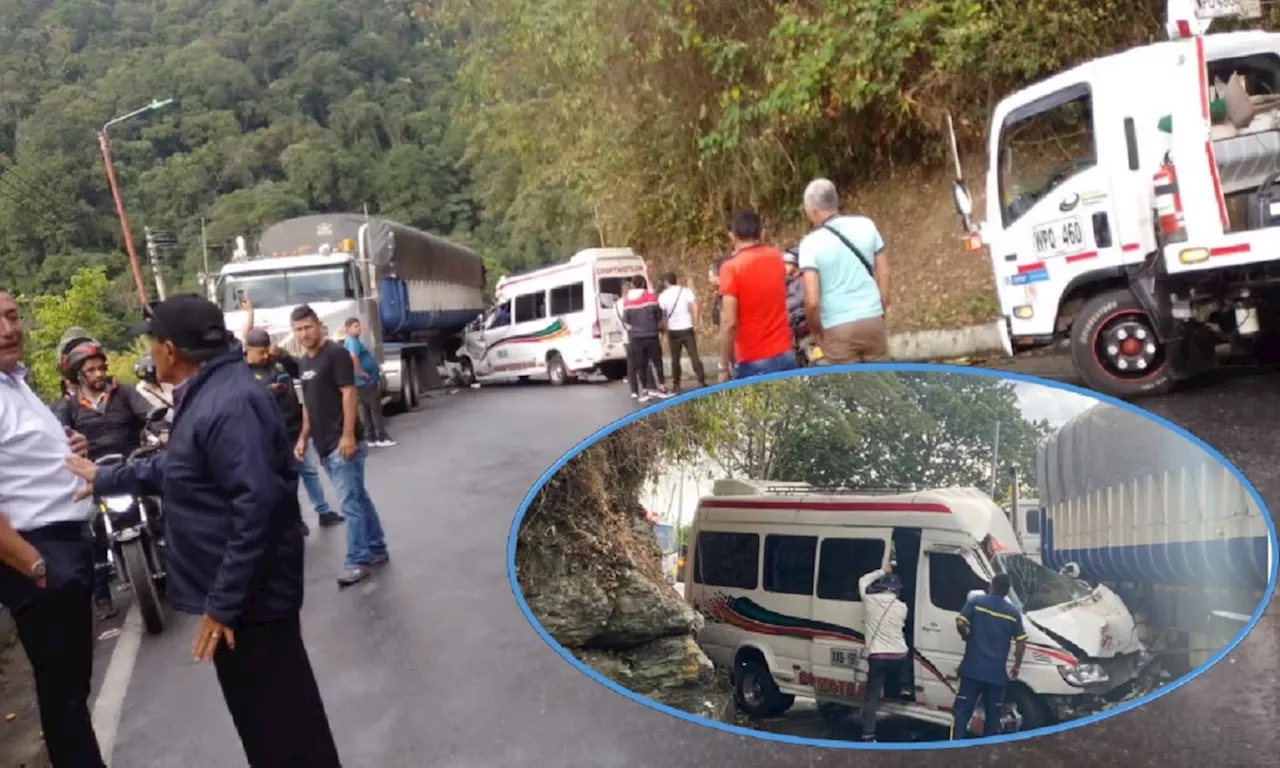 Varios heridos deja accidente en la vía Bucaramanga