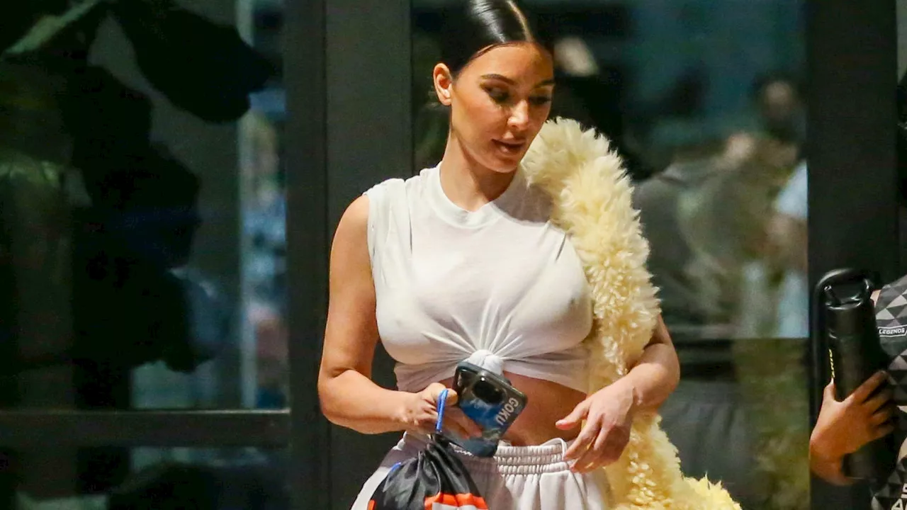 Kim Kardashian Wears Butter Yellow Like Only She Can