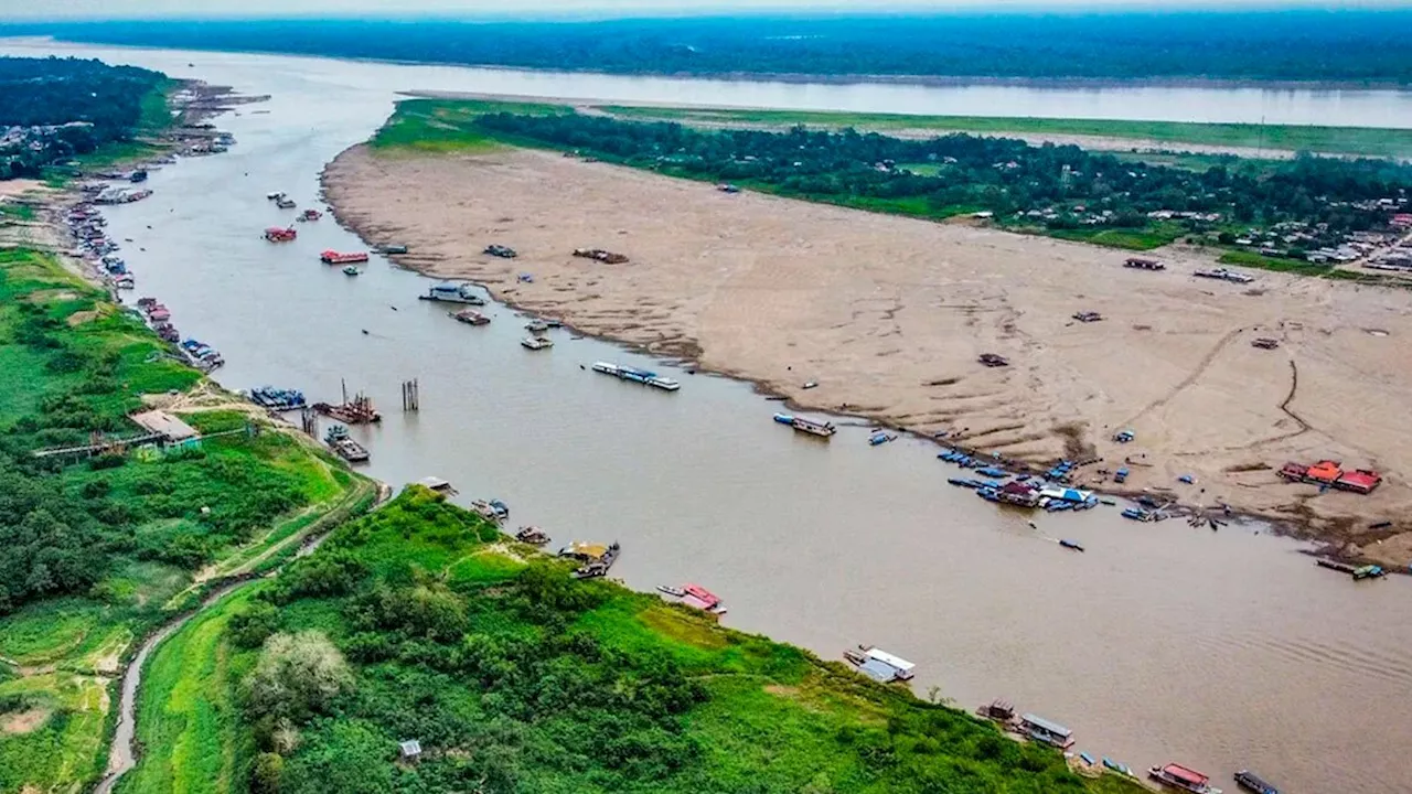 Seca afecta al río Amazonas en Perú, desaparece el 80% de su caudal