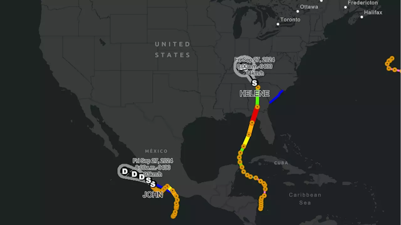 Hurricane tracker follow Helene's path on this interactive map Canada