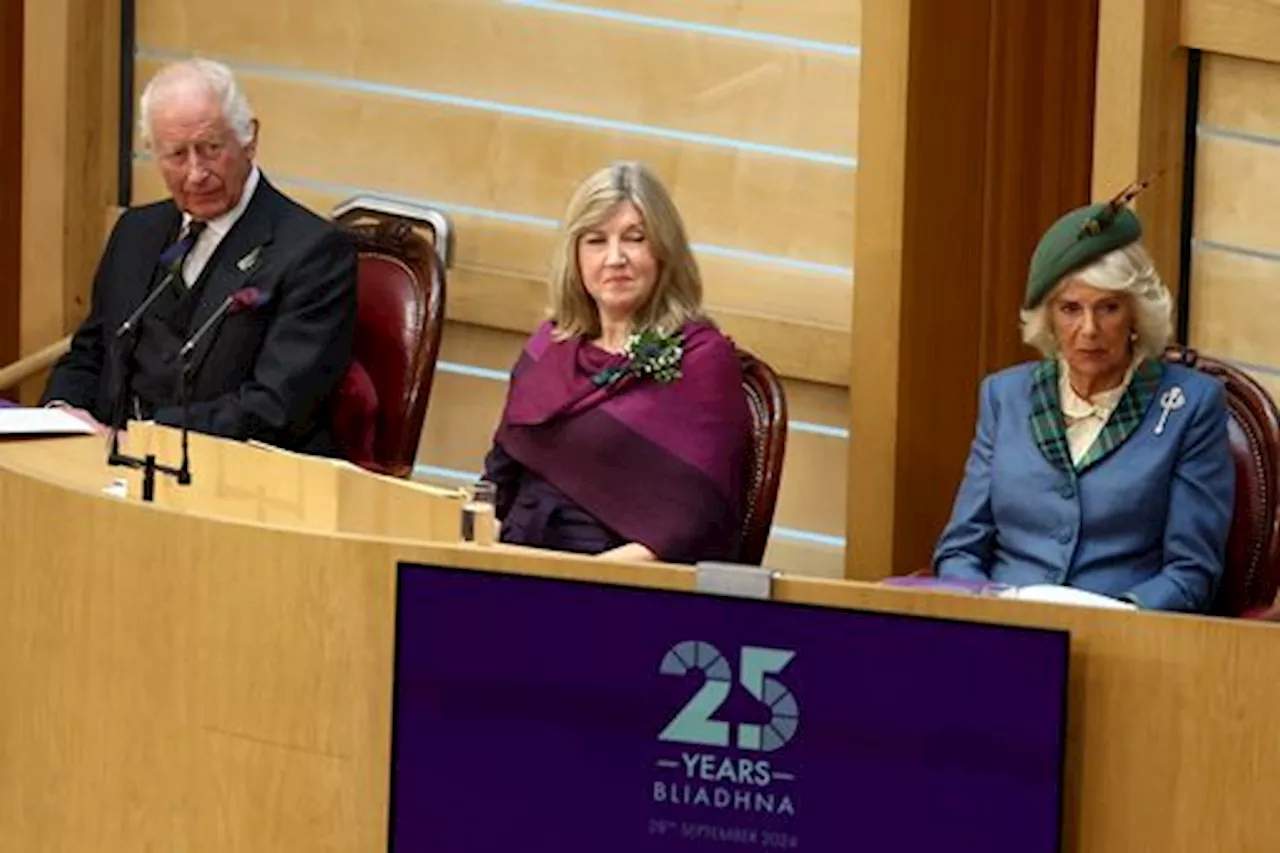 In Pictures: King Charles marks 25 years of Scottish Parliament