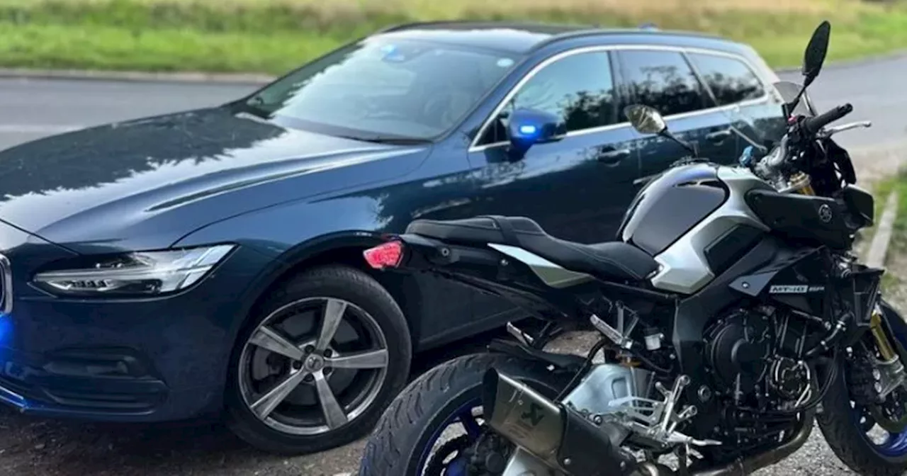 Motorbike stolen from Edinburgh years ago found 300 miles away after cops chase