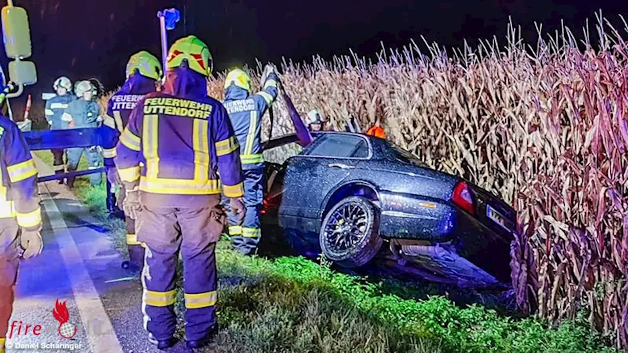 Oö: Frontalkollision auf B 142 in Helpfau-Uttendorf → ein Toter (40), Verletzte und Eingeklemmte