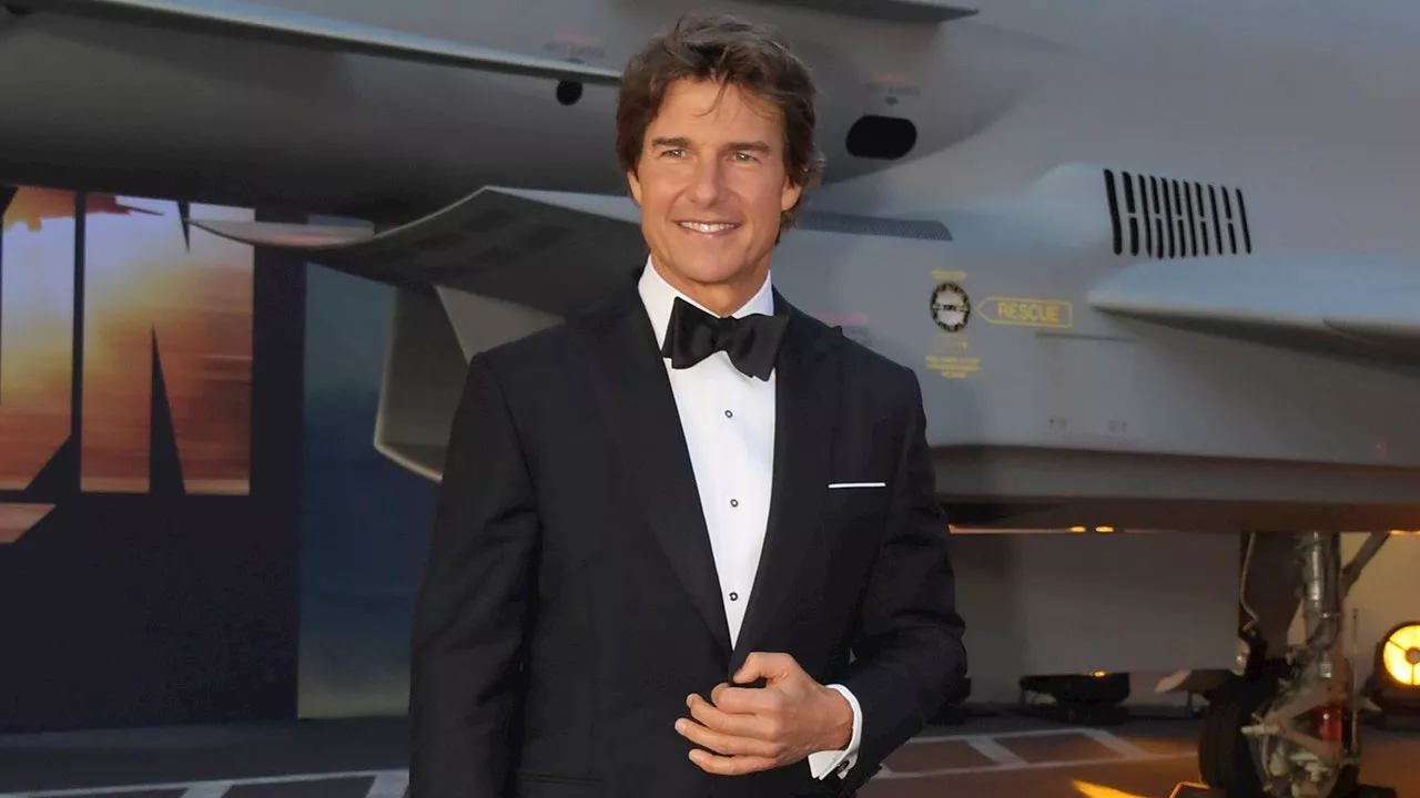 Tom Cruise Makes Grand Entrance at London's Royal Albert Hall for 'Top Gun: Maverick' Screening