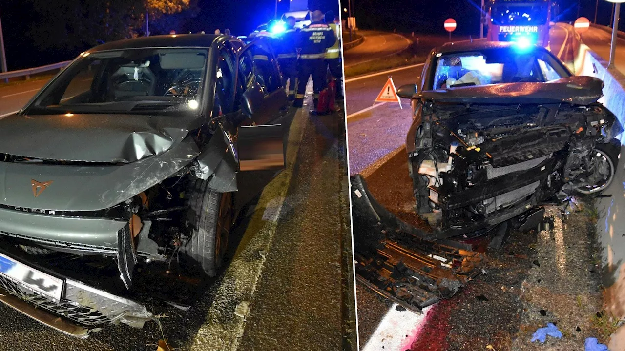 Alko-Lenker ohne Schein rammt Auto vor den Toren Wiens