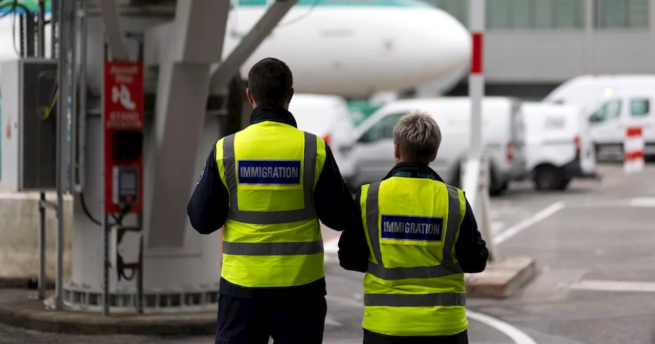 Immigration control at Dublin Airport: 'You do see people arriving in difficult circumstances'