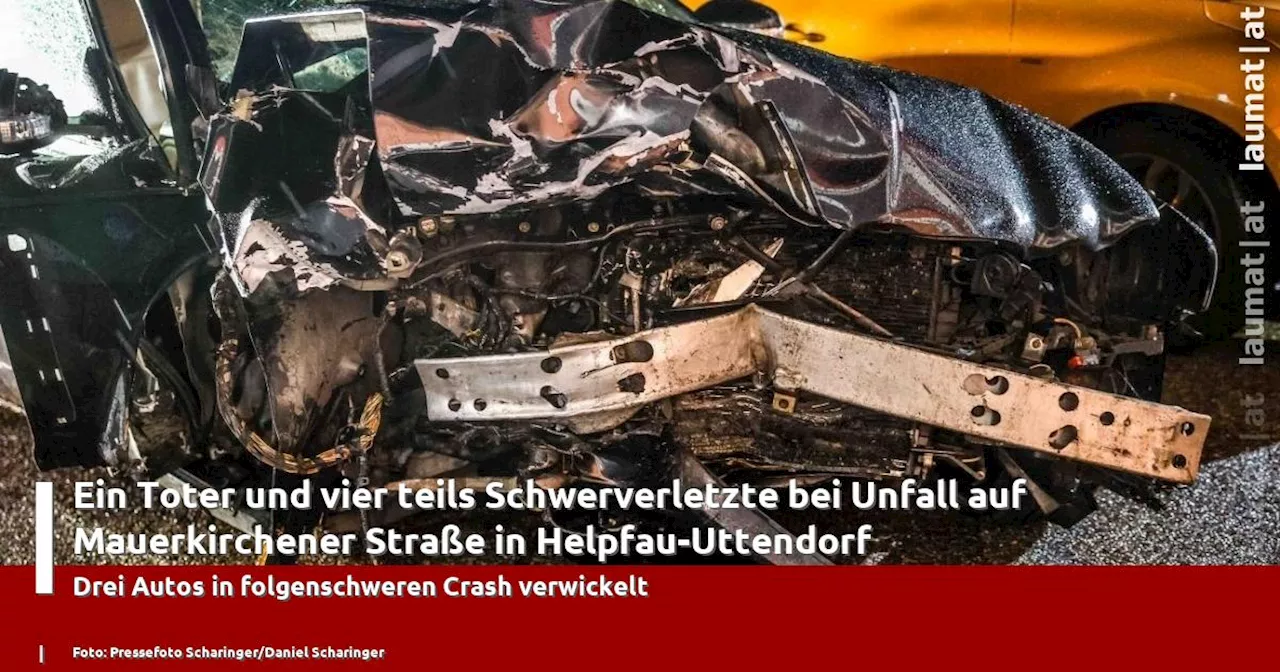 Toter und Vier Schwerverletzte bei Unfall auf Mauerkirchener Straße