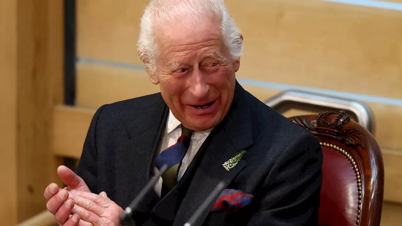 King Charles and Queen Camilla visit Holyrood to mark 25 years of Scottish Parliament