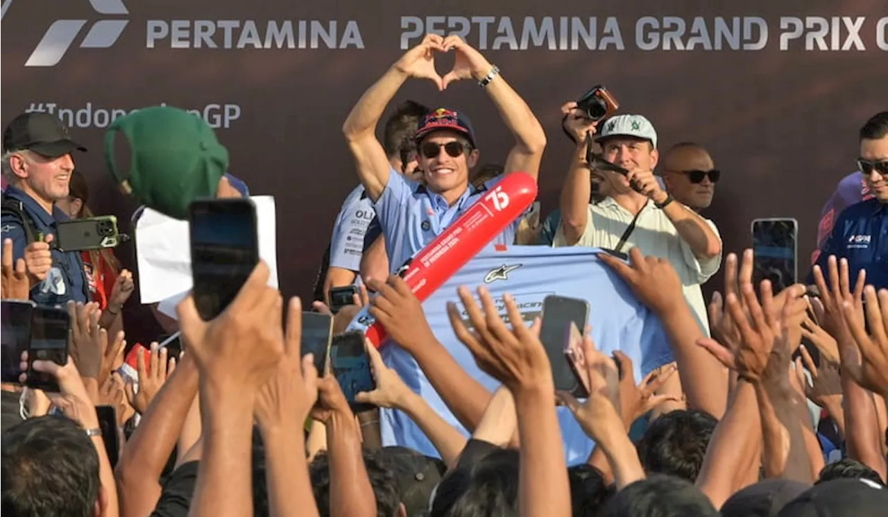 MotoGP Indonesia Raih Podium Sesi Sprint, Marquez Lupakan Mimpi Buruk Kualifikasi