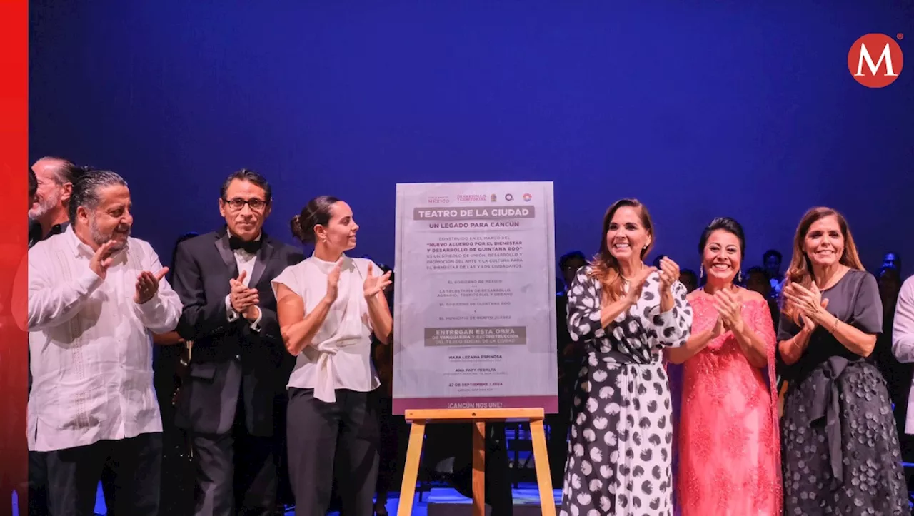 Inauguran Teatro de la Ciudad en Cancún como parte de acciones para la convivencia social