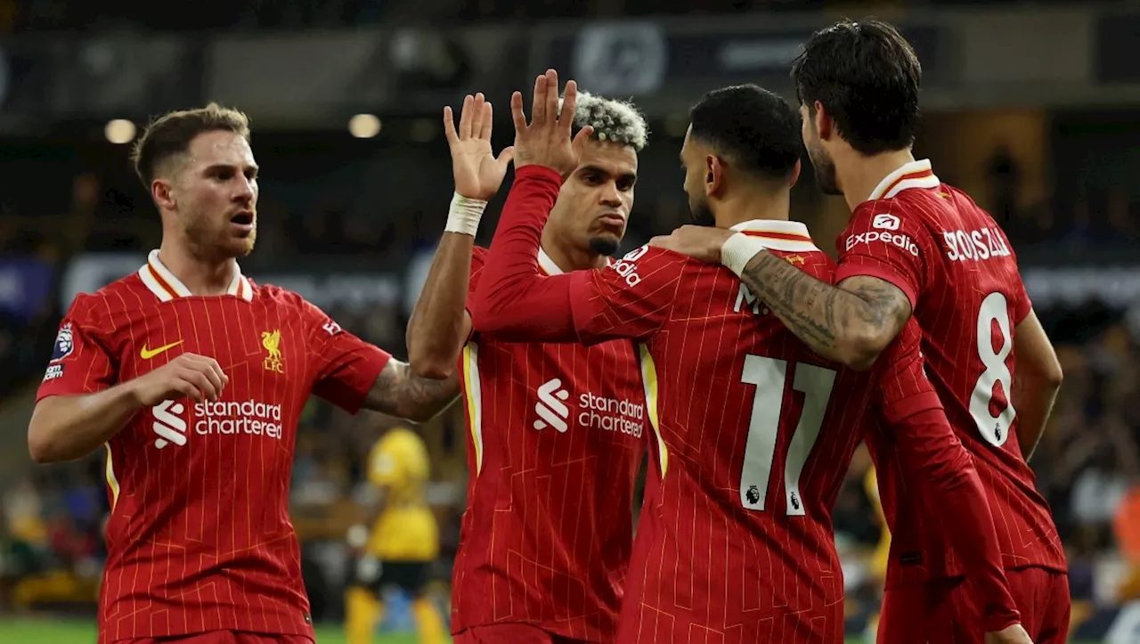 Liverpool toma el liderato de manera momentánea tras vencer al Wolverhampton