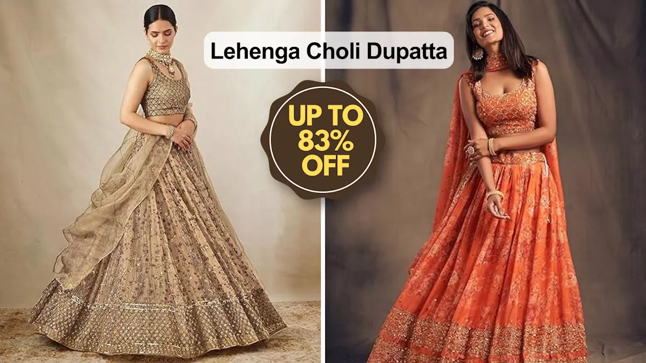 नवरात्रि पर डांडिया के लिए बेस्ट हैं ये Lehenga Choli, Amazon Diwali Sale में हेवी डिस्काउंट पर धड़ाधड़ हो रहे ऑर्डर