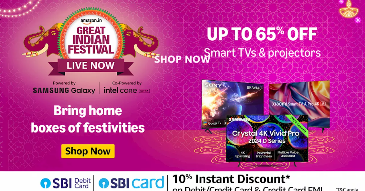 Amazon Great Indian Festival Sale में स्मार्ट टीवी पर छूट!