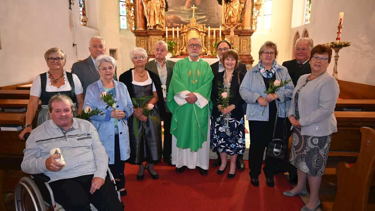 260 gemeinsame Ehejahre bei Festmesse in St. Christophen gefeiert