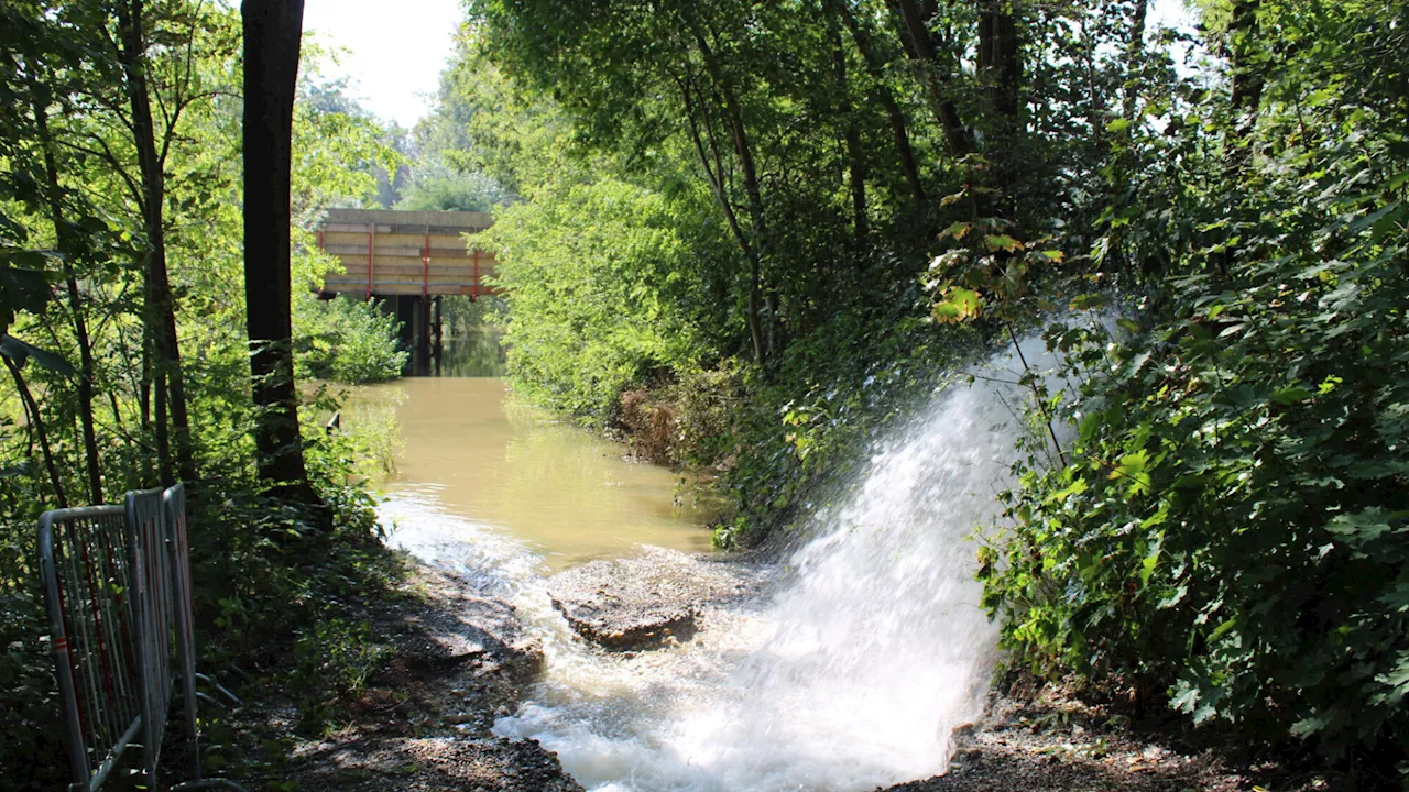 Stockerau: Das Grundwasser steht noch in etlichen Kellern