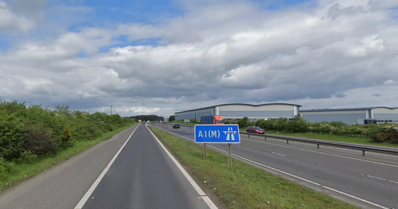 Crash closes A1: Live traffic updates after serious collision between car and van