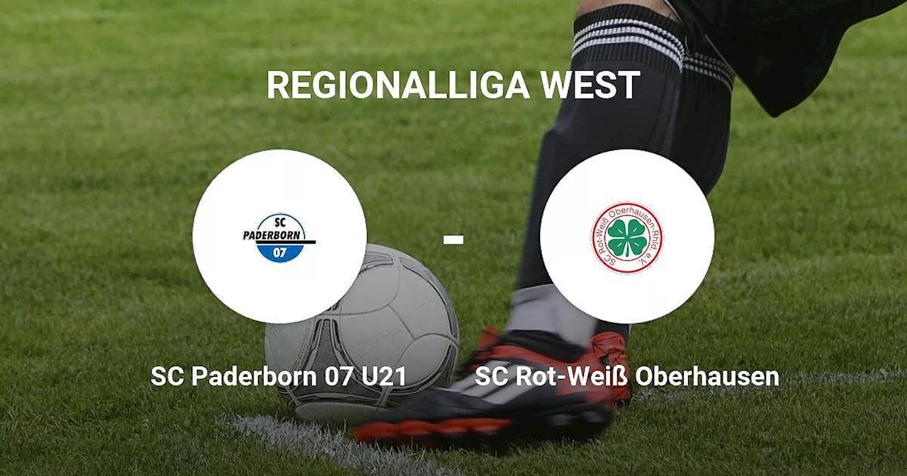 SC Paderborn 07 U21 bietet SC Rot-Weiß Oberhausen Paroli