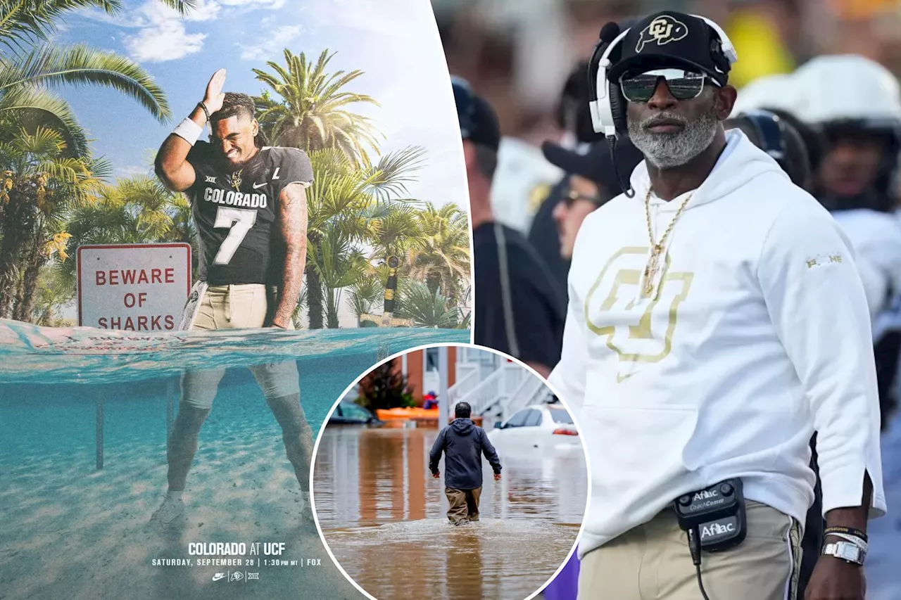 Colorado football deletes post with player underwater for UCF game after Hurricane Helene deaths