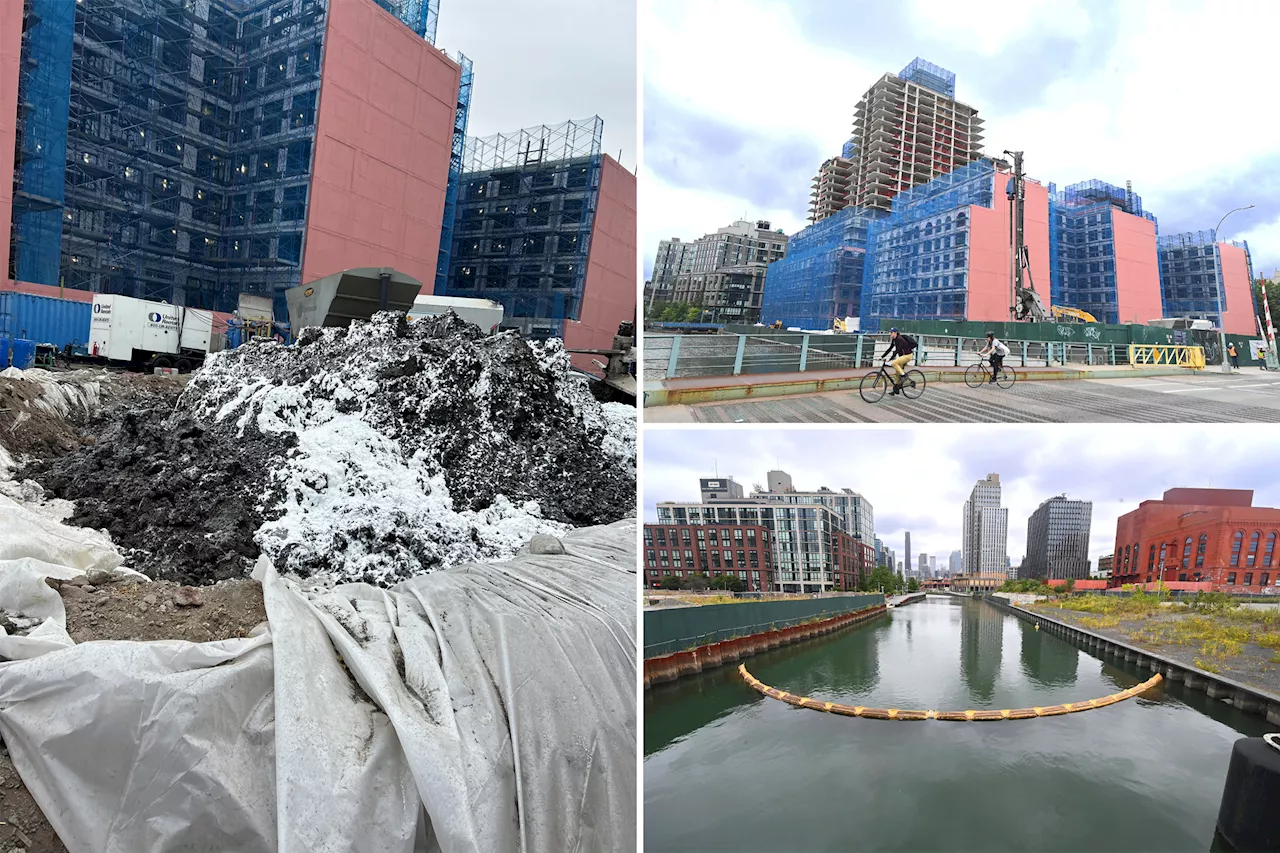 Toxic blob left at Brooklyn construction site for days, enraging Gowanus residents: 'Stinking sh-tberg'