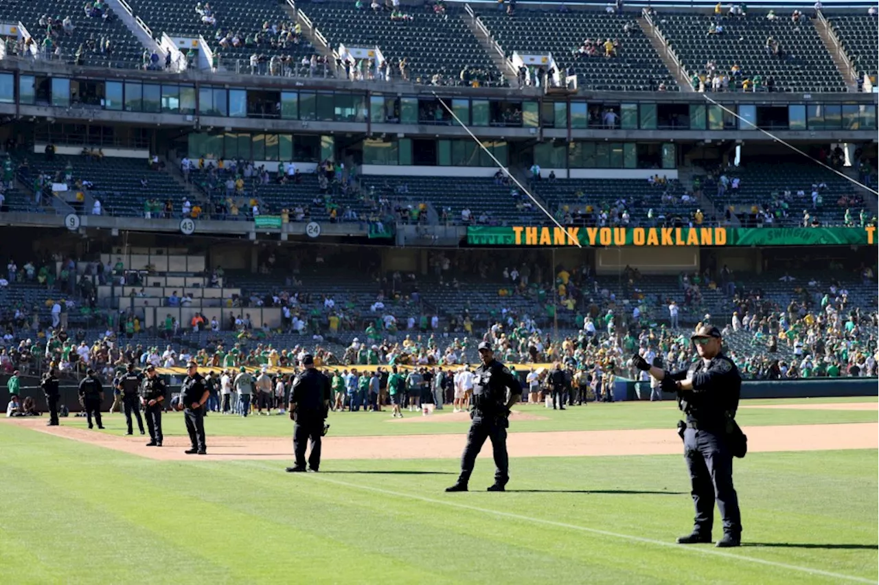 Oakland Athletics Play Final Home Game at Coliseum Before Relocating