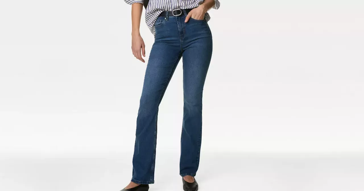 A fashion lover was asked if she lost weight wearing these 'slimming' jeans from Marks and Spencer