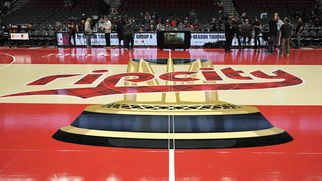 First Look at Blazers' 2024 NBA Cup Court Revealed