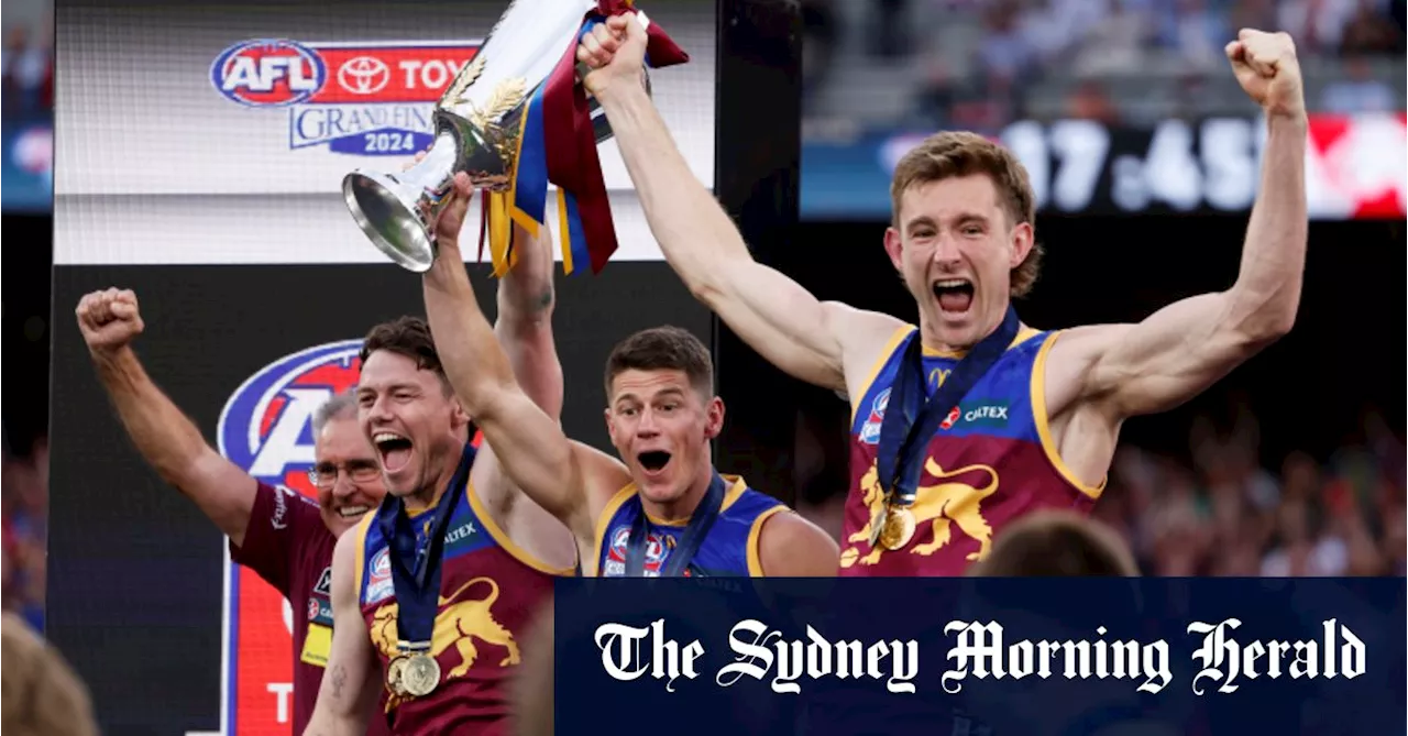 Fagan’s heroes: Brisbane Lions make amends by mauling Swans in grand final blowout