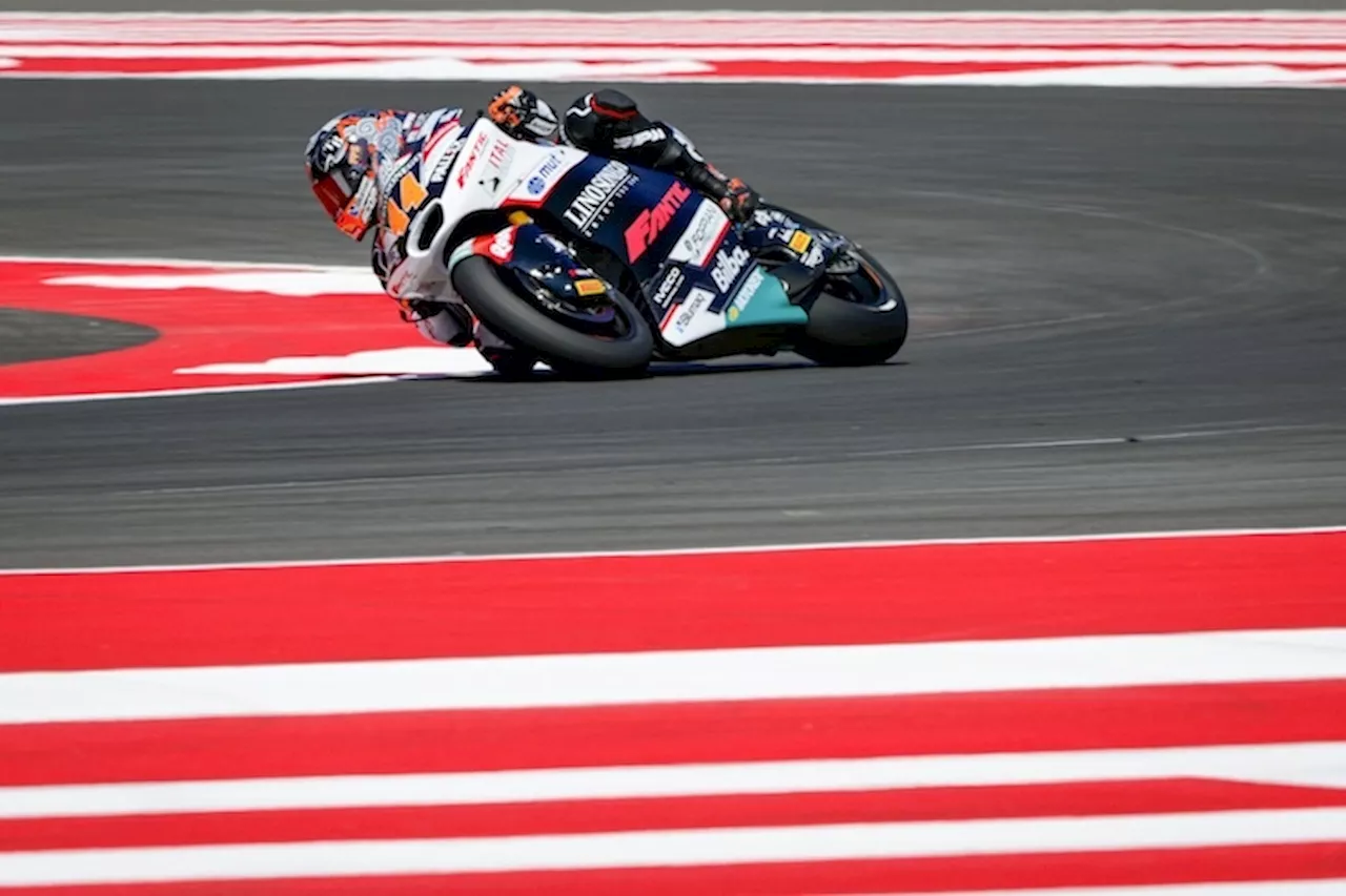 Moto2 , Q2: Aron Canet auf Platz 1 in Mandalika