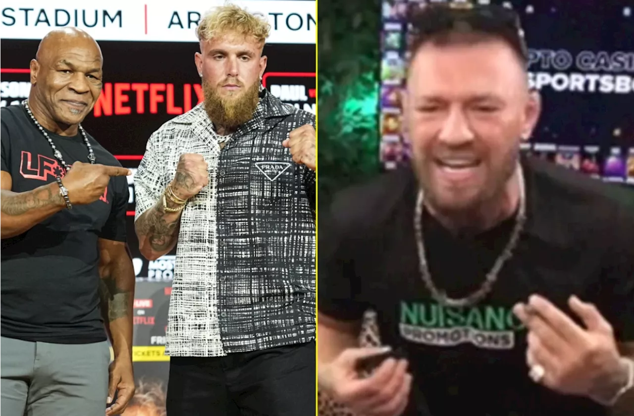 – Conor McGregor goes on wild rant attacking Jake Paul and his fight with Mike Tyson on...