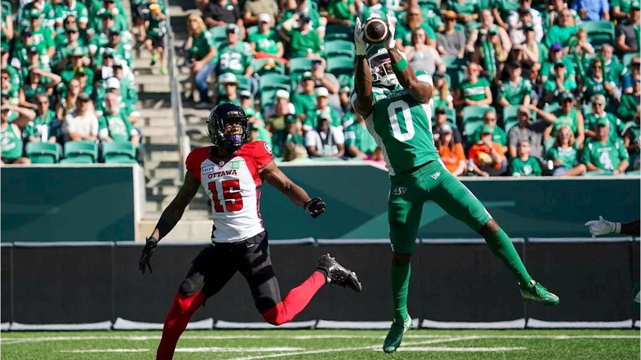 Roughriders down Redblacks to vault over Lions in West