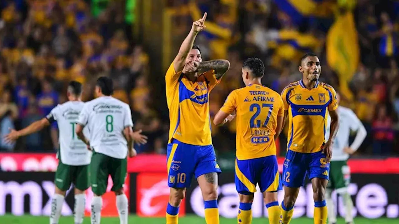 Gol de Gignac en el Tigres vs. León iguala la marca de Tuca Ferretti