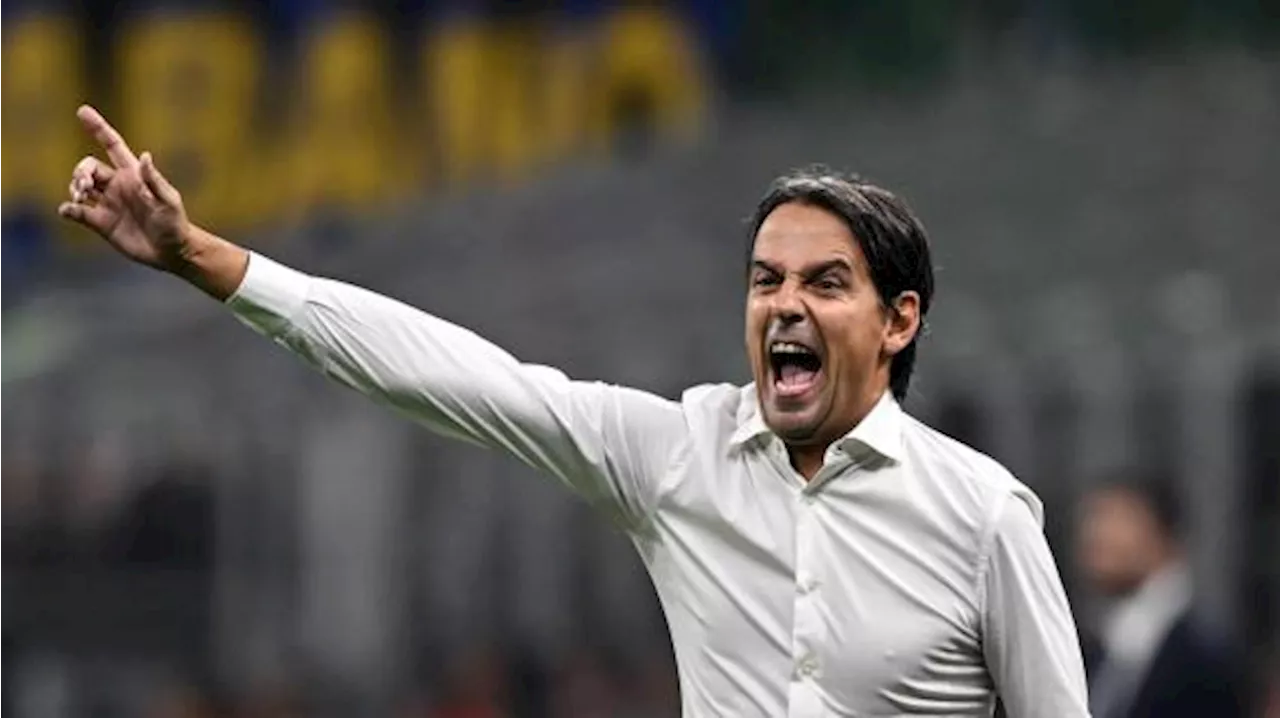 Inter, Inzaghi: 'Bravi a tornare avanti dopo il pareggio, serve una ripresa migliore'